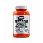 Beet Root Powder 340 g da NOW Foods, pó de beterraba pura para adicionar a bebidas, batidos e receitas.