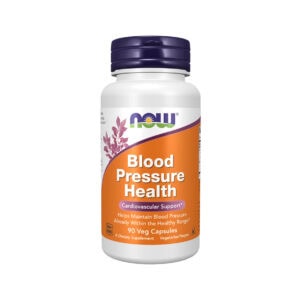 Blood Pressure Health 90 Cápsulas Now Foods, suplemento com extrato de grainha de uva MegaNatural-BP™ e espinheiro-alvar.