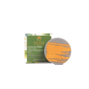 Condicionador Sólido para Cabelo Oleoso 40gr Musa Natural Cosmetics, cuidado capilar em formato sólido para hidratar sem pesar.