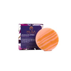 Condicionador Sólido para Cabelo Seco 40gr Musa Natural Cosmetics, cuidado nutritivo em formato sólido para cabelos secos.