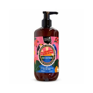 Shampoo Sem Sal Cachos do Brasil 500 ml da Real Natura, shampoo para cabelos encaracolados e ondulados, formulado sem sal.