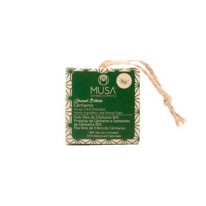 Shampoo Sólido de Cânhamo 50gr Musa Natural Cosmetics, cuidado capilar em formato sólido com cânhamo para uma limpeza suave.